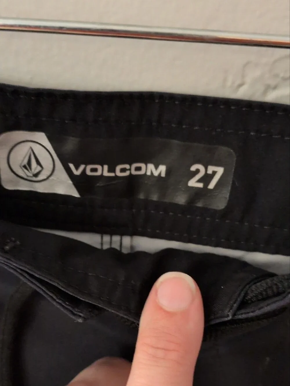 Boys' Volcom Black and Gray Board Shorts